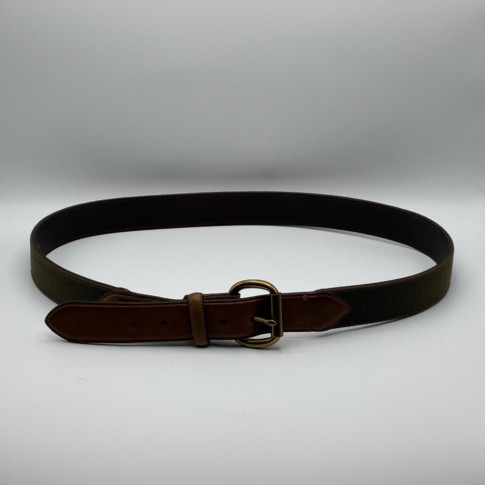 Red Wing Belt Mens 44 Brown Full Grain Leather Canvas 96544